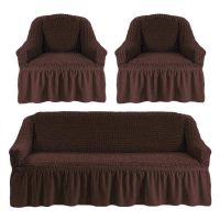 Чехол на трехместный диван + два кресла в  Текстиль Маркет 161 Шоколад